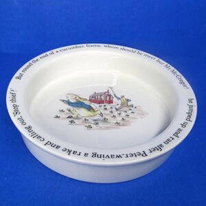Wedgwood Etruria And Barlaston Peter Rabbit Beatrix Potter Porringer Bowl 6"